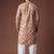 Multi color color blended linen weaved kurta for festive