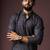 Black color blended linen weaved kurta for festive