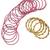 Set of 28 gold, pink velvet with metal bangle set