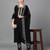Elegant black embroidered kurta set with dupatta