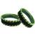 Set of 10 green color velvet bangle set