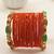 Set of 18 orange and gold plated velvet bangle set