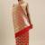 Red woven katan silk saree with blouse