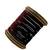 Set of 26 maroon and gold plated velvet bangle set