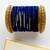 Set of 24 navy blue and gold plated velvet bangle set