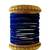 Set of 24 navy blue and gold plated velvet bangle set