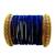 Set of 24 navy blue and gold plated velvet bangle set