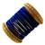Set of 24 navy blue and gold plated velvet bangle set