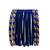 Set of 12 navy blue velvet bangle set