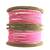 Set of 20 pink and gold plated velvet bangle set