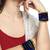 Set of 32 navy blue and gold plated velvet bangle set