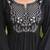 Elegant black embroidered kurta set with dupatta
