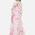 Elegant white floral printed kurta set with dupatta