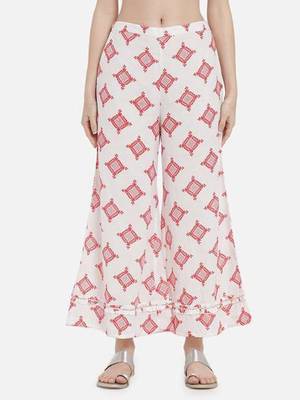 white floral printed kurta set  3