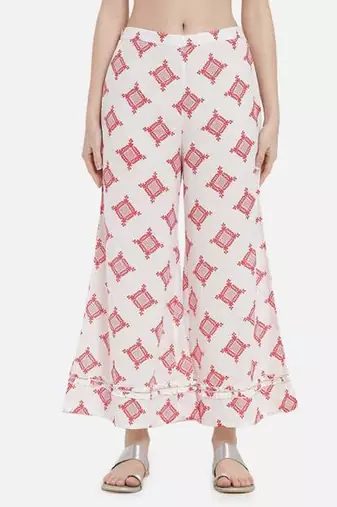 white floral printed kurta set 