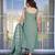 Women viscose zari chanderi fabric straight kurta, pant and dupatta set