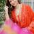 Women beautiful viscose chanderi fabric flared kurta, pant and dupatta set