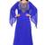 Radiant Royal Blue Partywear Stitched Kaftan and Golden Handwork Embellishment 