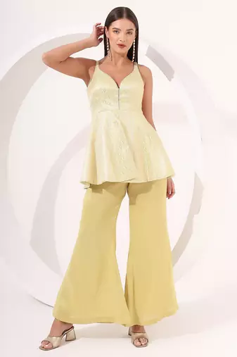 Peplum pant set