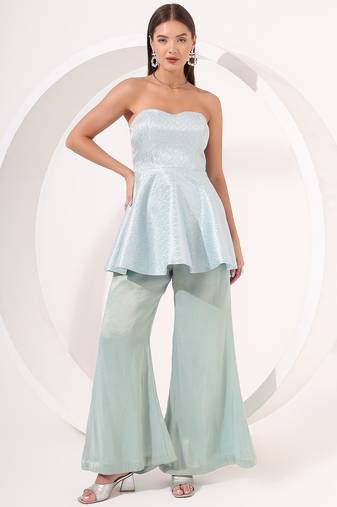 Peplum pant set