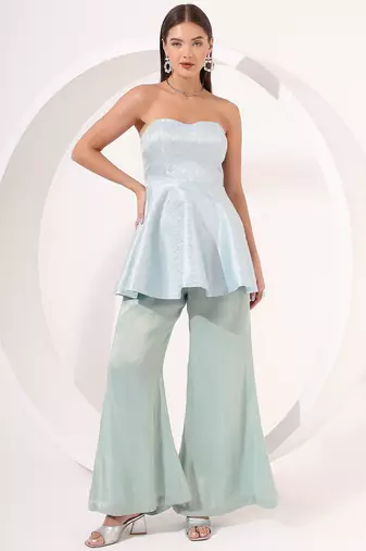 Peplum pant set