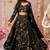 black digital printed full stitched lehenga choli 