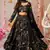 black digital printed full stitched lehenga choli 
