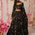 black digital printed full stitched lehenga choli 