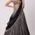 Black zari embroidered mirror work organza lehenga choli