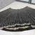 Black zari embroidered mirror work organza lehenga choli