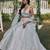 grey Banglori Silk Zari Sequins Thread Embroidered Lehenga choli