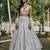 grey Banglori Silk Zari Sequins Thread Embroidered Lehenga choli