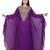 Luxury Purple Georgette Kaftan with Golden Handwork and Beads Detailing Batwing Sleeves