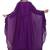 Luxury Purple Georgette Kaftan with Golden Handwork and Beads Detailing Batwing Sleeves