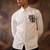 White plain crepe shirt