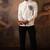 White plain crepe shirt