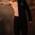 Black plain crepe shirt