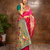 Pink traditional paithani silk saree with rich zari weaving and contrast border – perfect for wedding wear