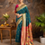 Rama traditional paithani silk saree with rich zari weaving and contrast border – perfect for wedding wear