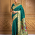 Rama paithani silk handwoven traditional wedding saree with designer pallu & broad border – unstitched blouse