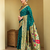 Rama paithani silk handwoven traditional wedding saree with designer pallu & broad border – unstitched blouse