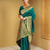 Rama paithani silk handwoven traditional wedding saree with designer pallu & broad border – unstitched blouse