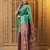 Light green traditional paithani silk saree with intricate weaving & designer pallu – with blouse piece