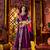 PURPLE DIGITAL PRINT WITH THREAD EMBROIDERED & MIRROR WORK COTTON TRADITIONAL NAVRATRI SPECIAL STITCHED FESTIVE WEAR