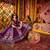 PURPLE DIGITAL PRINT WITH THREAD EMBROIDERED & MIRROR WORK COTTON TRADITIONAL NAVRATRI SPECIAL STITCHED FESTIVE WEAR