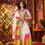 WHITE DIGITAL PRINT THREAD MIRROR EMBROIDERED  NAVRATRI SPECIAL STITCHED lehenga choli