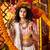 WHITE DIGITAL PRINT THREAD MIRROR EMBROIDERED  NAVRATRI SPECIAL STITCHED lehenga choli