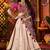 BEIGE THREAD MIRROR EMBROIDERED VISCOSE NAVRATRI special STITCHED LEHENGA CHOLI