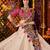 BEIGE THREAD MIRROR EMBROIDERED VISCOSE NAVRATRI special STITCHED LEHENGA CHOLI