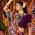 PURPLE RANI PINK THREAD MIRROR EMBROIDERED VISCOSE NAVRATRI special STITCHED LEHENGA CHOLI